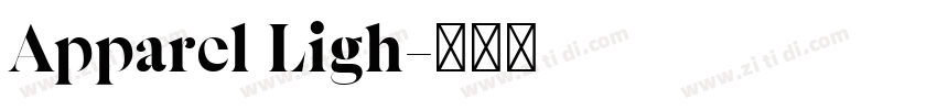 Apparel Ligh字体转换